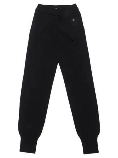 ORB Logo Drawstring Knit Leggings Black - VIVIENNE WESTWOOD - BALAAN 2