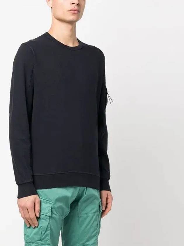 Lens Wappen Cotton Sweatshirt Black - CP COMPANY - BALAAN 5