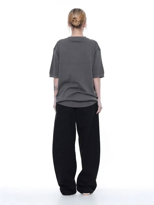 Men s LBRHK CH Linen Basic Round Half Knit Charcoal - CHANCE'S NOI - BALAAN 6