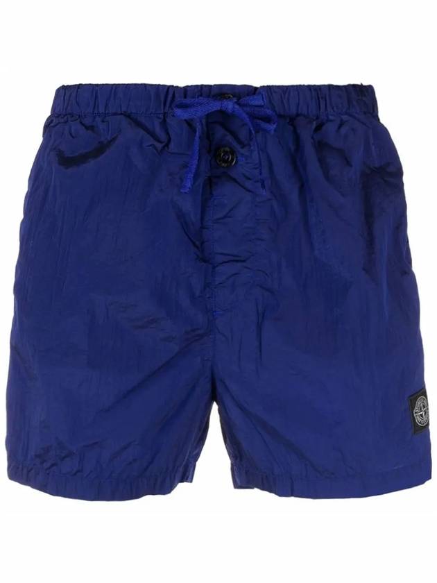 Men's Nylon Metal Swim Shorts Blue Purple - STONE ISLAND - BALAAN 3