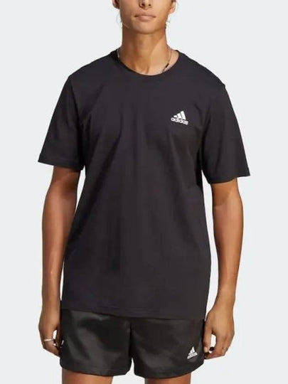 Small logo single jersey short sleeve IC9282 black R - ADIDAS - BALAAN 2