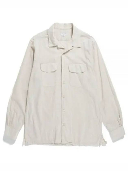 24 Classic Shirt A Beige Cotton Slab 24S1A005 OR020 SV072 Basic - ENGINEERED GARMENTS - BALAAN 1