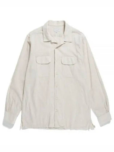 24 Classic Shirt A Beige Cotton Slab 24S1A005 OR020 SV072 Basic - ENGINEERED GARMENTS - BALAAN 1