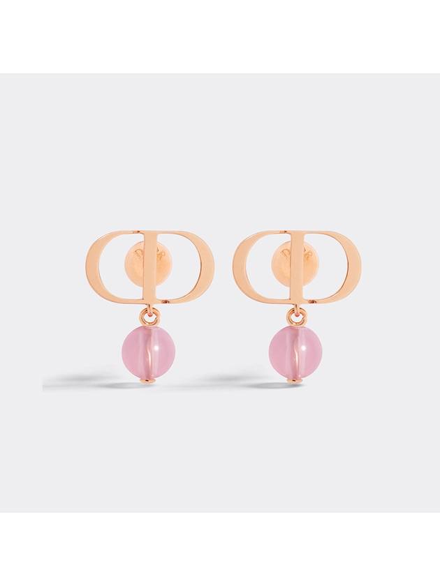 Petite CD Resin Pearl Earrings Pink - DIOR - BALAAN 2