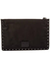 11th Anniversary Rockstud Fabric Clutch Bag JY0P0566NOV 0NO - VALENTINO - BALAAN 4