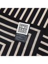 Signature Monogram Stripe Silk Muffler Black - TOTEME - BALAAN 7