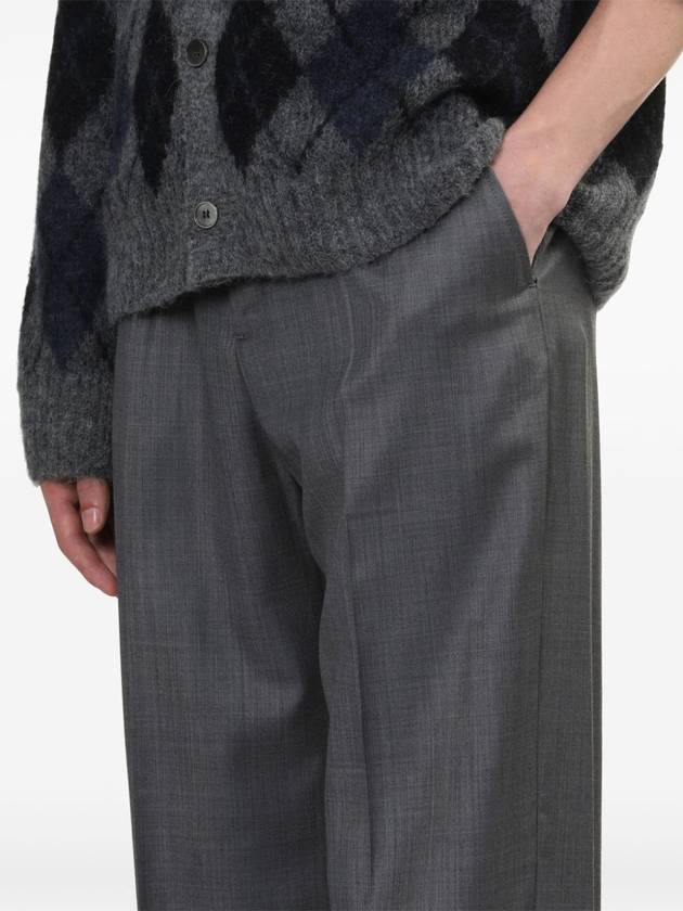 Pleated Detail Straight Pants Grey - OUR LEGACY - BALAAN 6