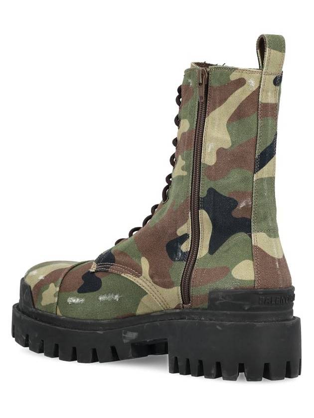 Camouflage Lace-Up Ankle Boots Green - BALENCIAGA - BALAAN 4