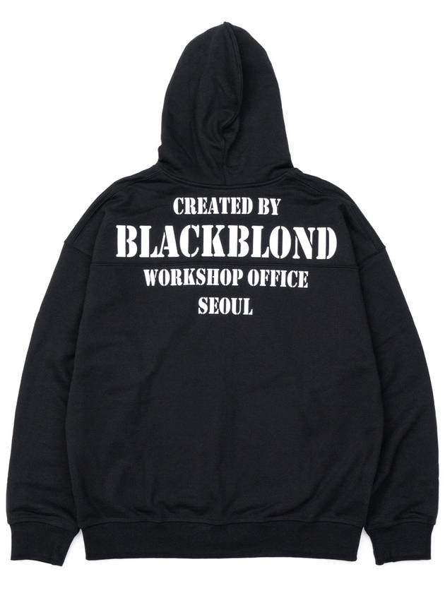 BBD No Sympathy Zip Up Hood Jacket Black - BLACKBLOND - BALAAN 3