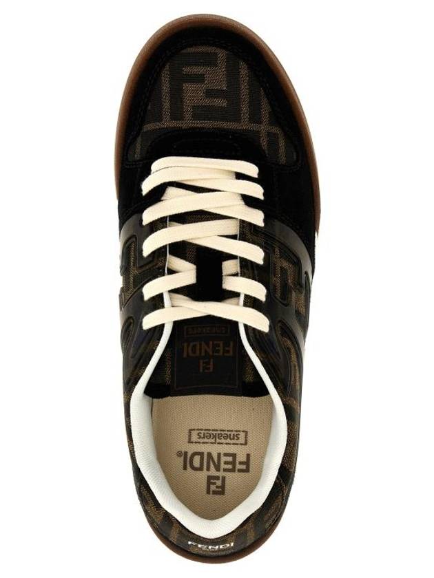 Match Canvas Low-Top With Black Suede - FENDI - BALAAN 5