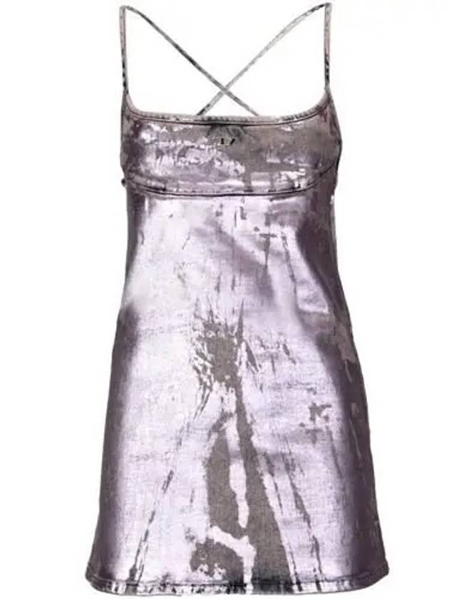 Metallic short dress purple - DIESEL - BALAAN 2