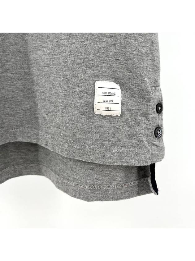 Pocket short sleeve t shirt gray size 1 - THOM BROWNE - BALAAN 5