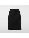 Women's Heart Attack Warm Fit Quilted Skirt Black - GOXO - BALAAN 2