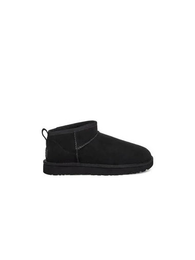 WOMEN Suede Leather Mini Boots Classic Ultra Black - UGG - BALAAN 1