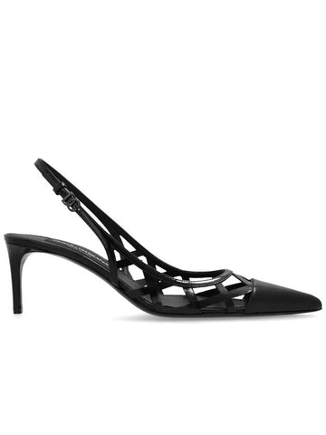 Dolce & Gabbana Leather High-heeled Shoes, Women's, Black - DOLCE&GABBANA - BALAAN 1