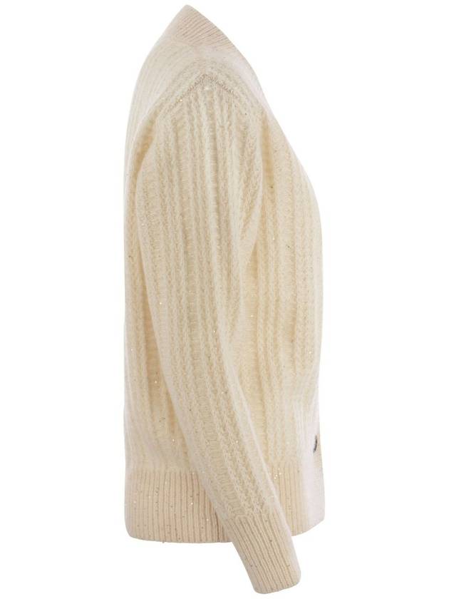 Sweater MAD223F412 H805 VR1 CREAM - FABIANA FILIPPI - BALAAN 4