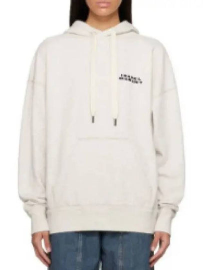 Solena Embroidered Logo Oversized Hoodie Ecru - ISABEL MARANT - BALAAN 2