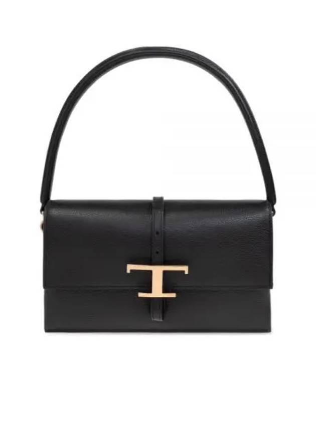 T Timeless Flap Shoulder Bag Black - TOD'S - BALAAN 2