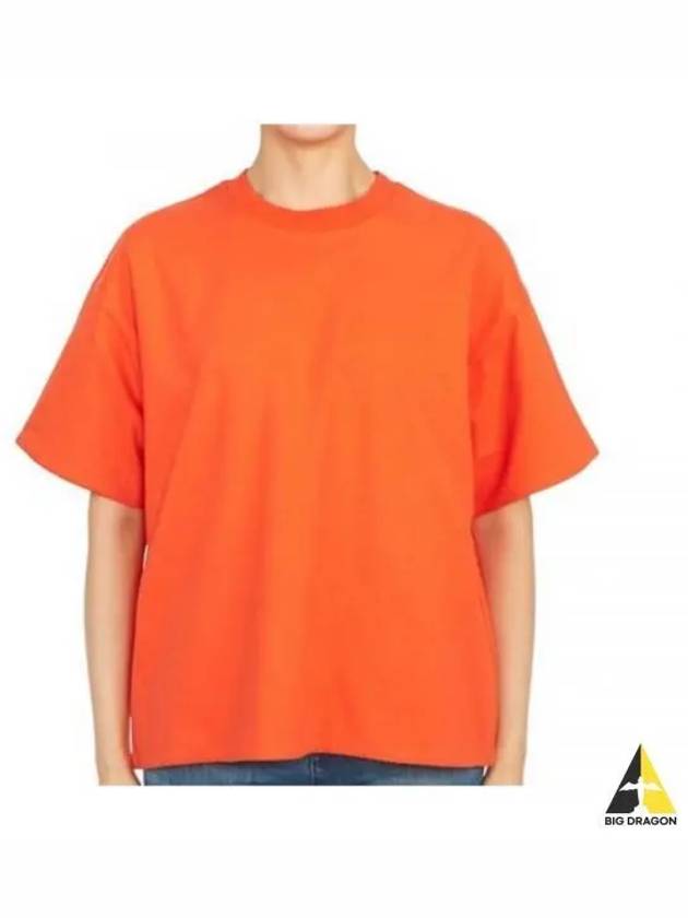 Double Layer Cotton Short Sleeve T-Shirt Orange - BOTTEGA VENETA - BALAAN 2