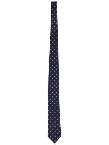 SILK JACQUARD TIE - ERMENEGILDO ZEGNA - BALAAN 1