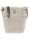 Lola Quilted Lambskin Small Bucket Bag White - BURBERRY - BALAAN 2