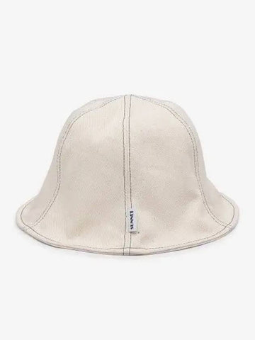 Reversible Bucket Hat Ecru White CACCXSAC017DEN004EYS - SUNNEI - BALAAN 1