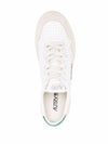 Men's Medalist Leather Low Top Sneakers Green Tab - AUTRY - BALAAN 5