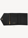 Matelasse Monogram Quilting Flap Half Wallet Black - SAINT LAURENT - BALAAN 4