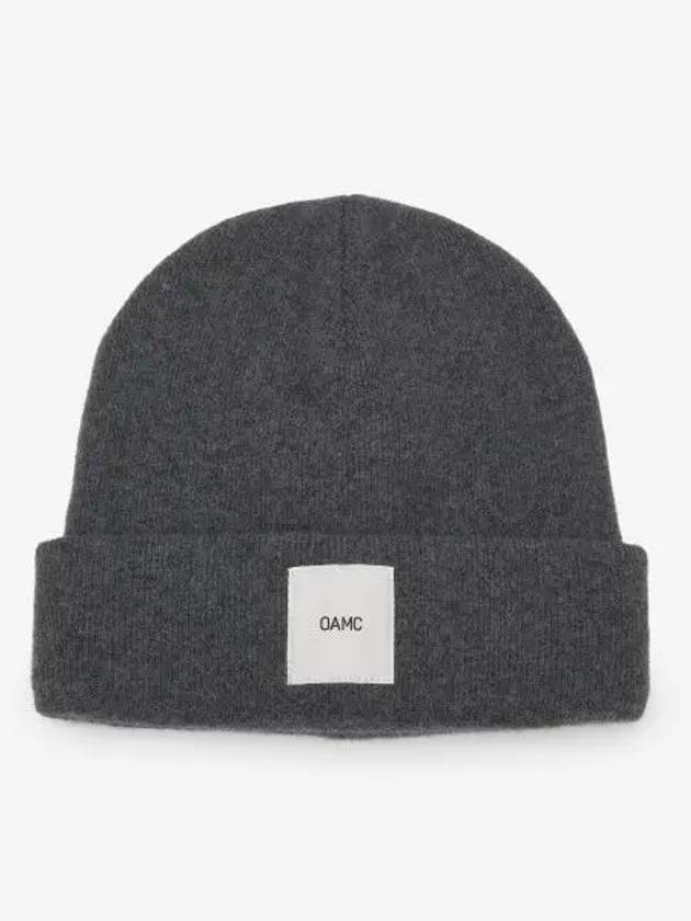 Whistler Logo Patch Beanie Stone Gray 23A28OAK13FLTOA007020 - OAMC - BALAAN 1