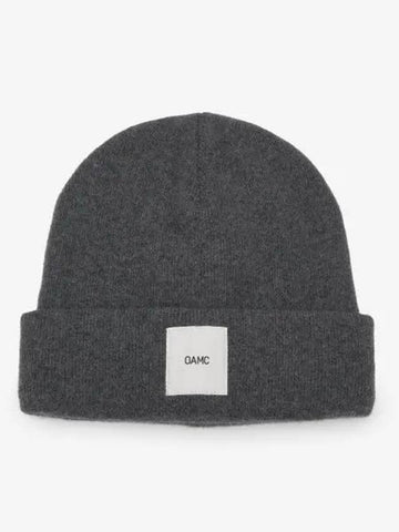 Whistler Logo Patch Beanie Stone Gray 23A28OAK13FLTOA007020 - OAMC - BALAAN 1