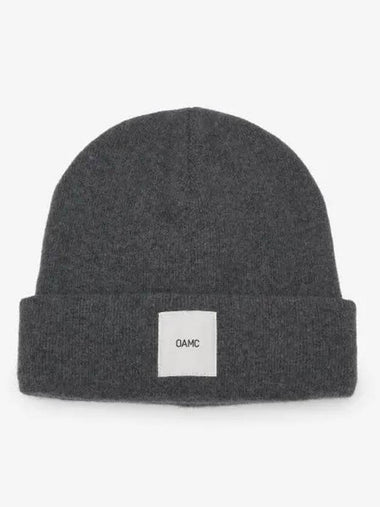 Whistler Logo Patch Beanie Stone Gray 23A28OAK13FLTOA007020 - OAMC - BALAAN 1