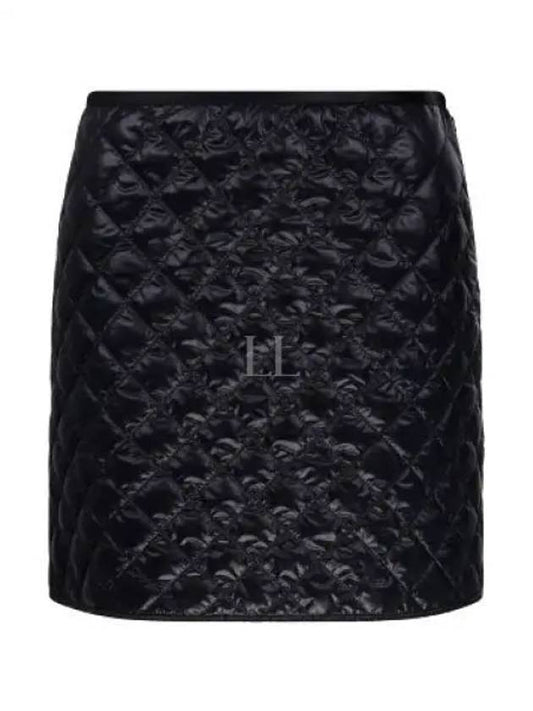 Padded Mini A-Line Skirt Black - MONCLER - BALAAN 2