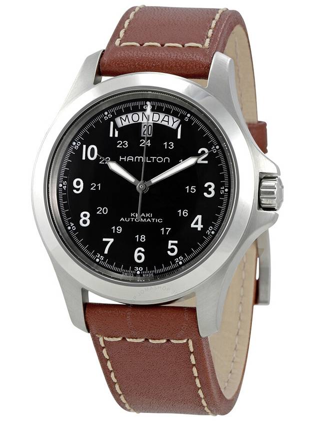 Khaki Field King 40mm Watch Black - HAMILTON - BALAAN 3