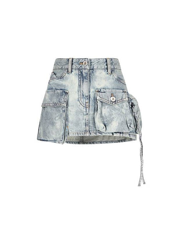 FAY MINI SKIRT WITH LIGHTENED EFFECT - THE ATTICO - BALAAN 1