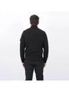 503A1 Stretch RWS Wool Knit Cardigan Black - STONE ISLAND - BALAAN 3