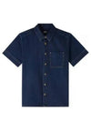 Gil Short Sleeve Shirt Stonewashed Indigo - A.P.C. - BALAAN 2