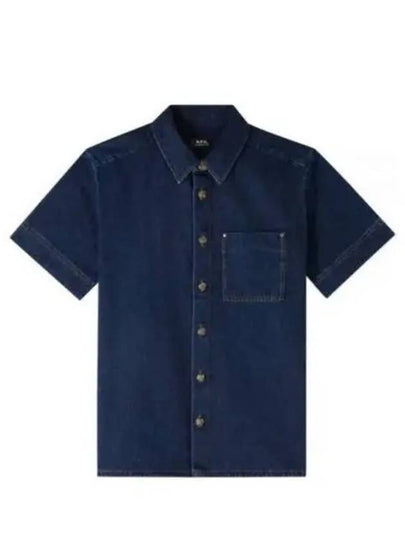 Gil Short Sleeve Shirt Stonewashed Indigo - A.P.C. - BALAAN 2