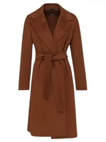 Pauli women s wool long coat brown 271781 - MAX MARA - BALAAN 1