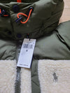 Embroidered Logo Zipper Padded Jacket Olive Beige - POLO RALPH LAUREN - BALAAN 6