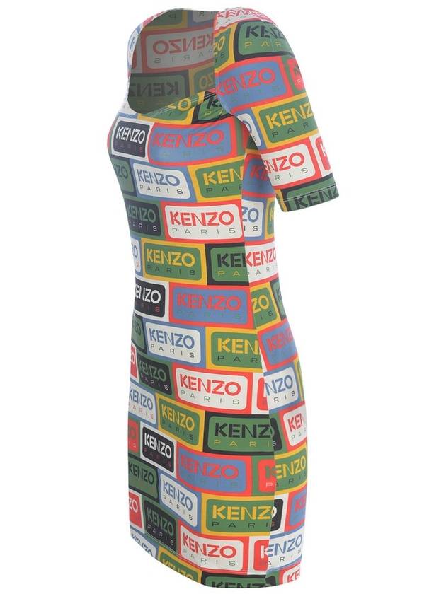 Bodycon Dress 'Kenzo Labels' - KENZO - BALAAN 3