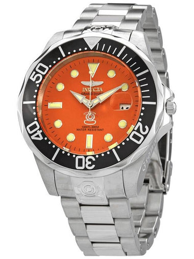 Invicta Pro Diver Automatic Orange Dial Men's Watch 4186 - INVICTA - BALAAN 1