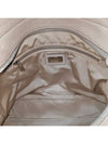 Women s Ferragamo 21 E372 Beige Leather Silver Gancini Shoulder Bag - SALVATORE FERRAGAMO - BALAAN 8