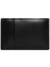 Silver Logo Printed Leather Card Wallet Black - ALEXANDER MCQUEEN - BALAAN.