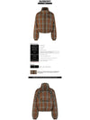 Check Nylon Down Padding Dark Birch Brown - BURBERRY - BALAAN 3