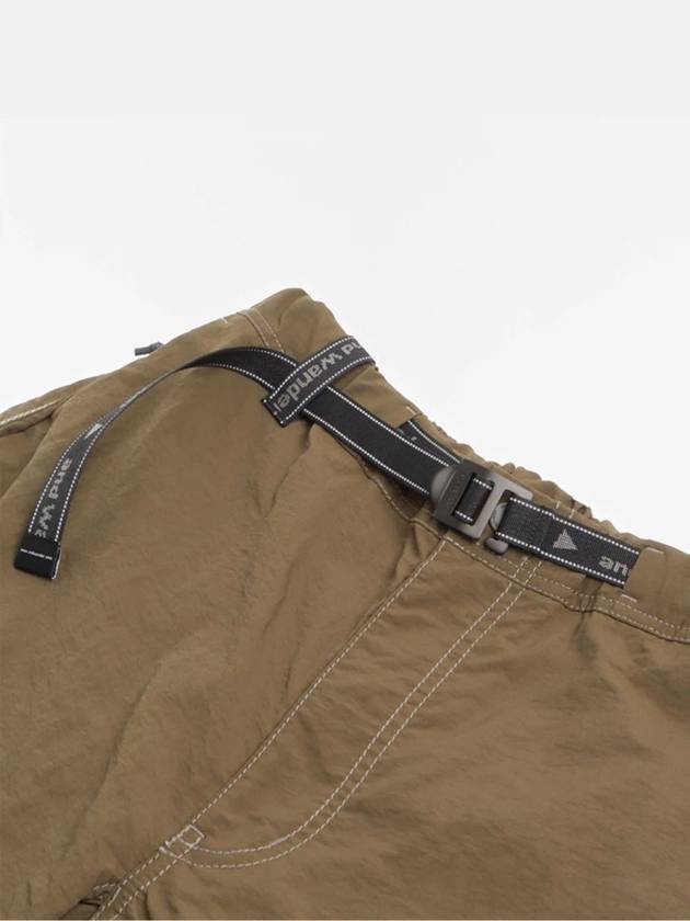 (AND WANDER) NY Taffeta Hiker Short Pants - 5744152140 181 D.KHAKI - AND WANDER - BALAAN 3