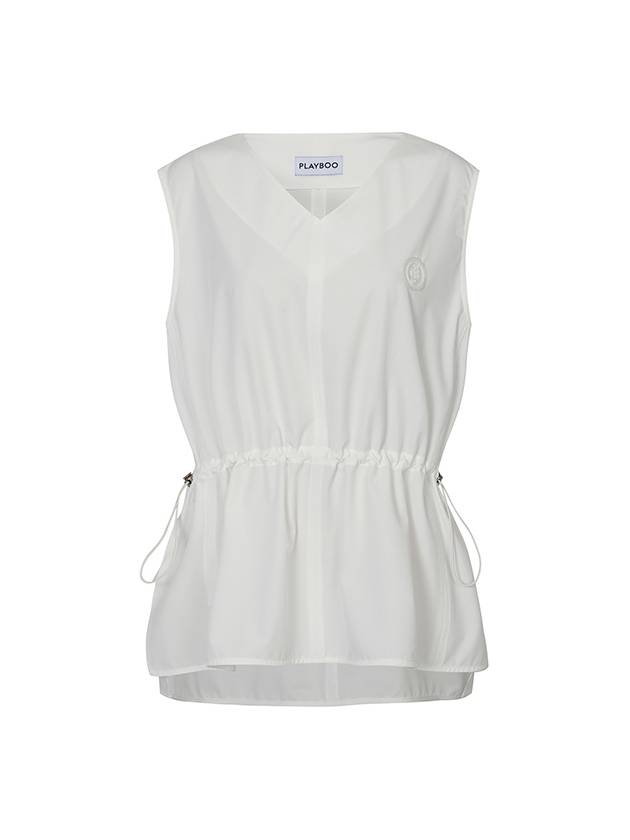 SUMMER V NECK VESTWhite - PLAYBOO - BALAAN 1