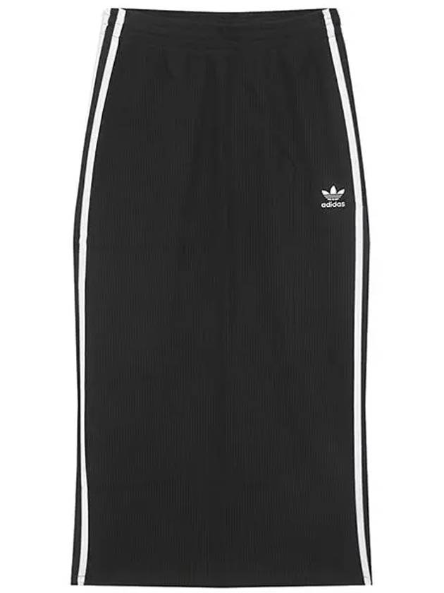 Women's Knit H Line Skirt Black - ADIDAS - BALAAN 3