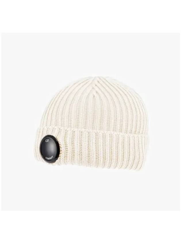 Lens Wappen Beanie Gauze White - CP COMPANY - BALAAN 4