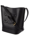 Coeur Triomphe Calfskin Small Bucket Bag Black - CELINE - BALAAN 4