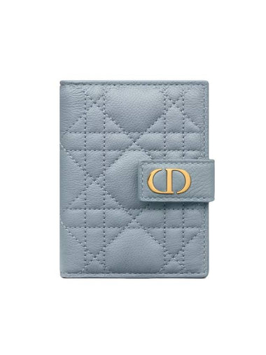 Cargo Vertical Calfskin Card Wallet Cloud Blue - DIOR - BALAAN 1